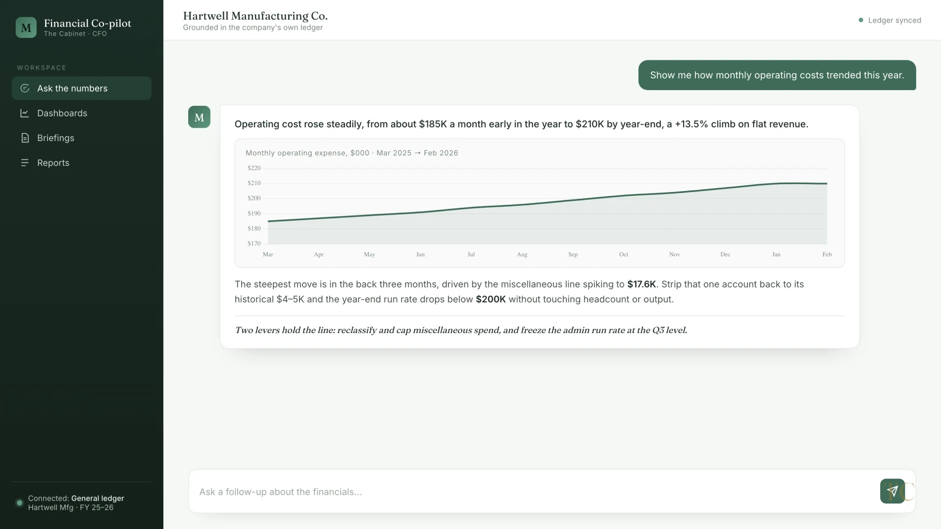 A cash-flow question with a chart
